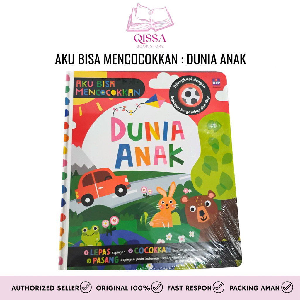 [ READY STOCK ] Aku Bisa Mencocokkan: Dunia Anak | Buku Anak Bergambar BIP MURAH ORI 100% BISA COD |
