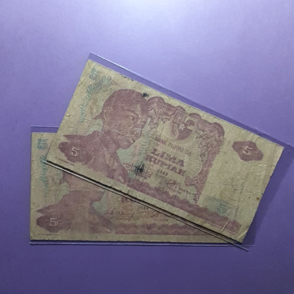 Uang 5 rupiah sudirman 1968
