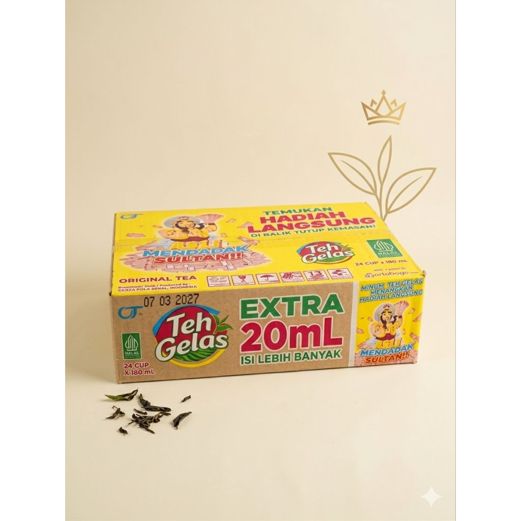 MINUMAN GELAS VARIAN TEH GELAS, ALE-ALE, TEH RIO, TEH ECO (1 DUS)