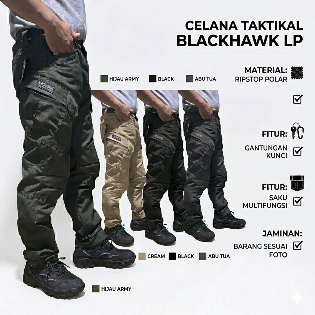 celana kargo celana tactical celana cargo ready makassar pengiriman instan