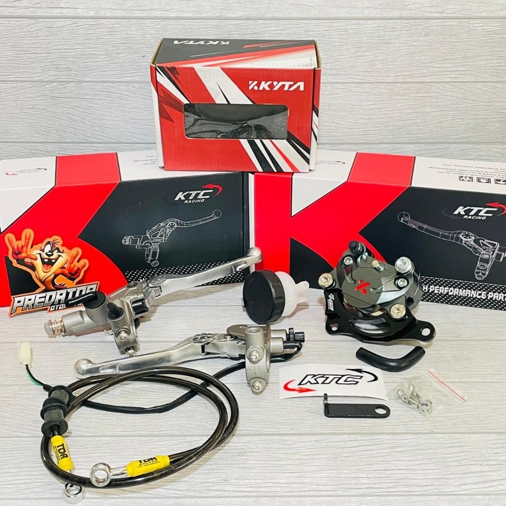 PAKETAN MASTER REM KTC TREK KALIPER KTC 2P 220MM MIO SMILE MIO SOUL FINO OLD VARIO 125 VARIO 150 VAR