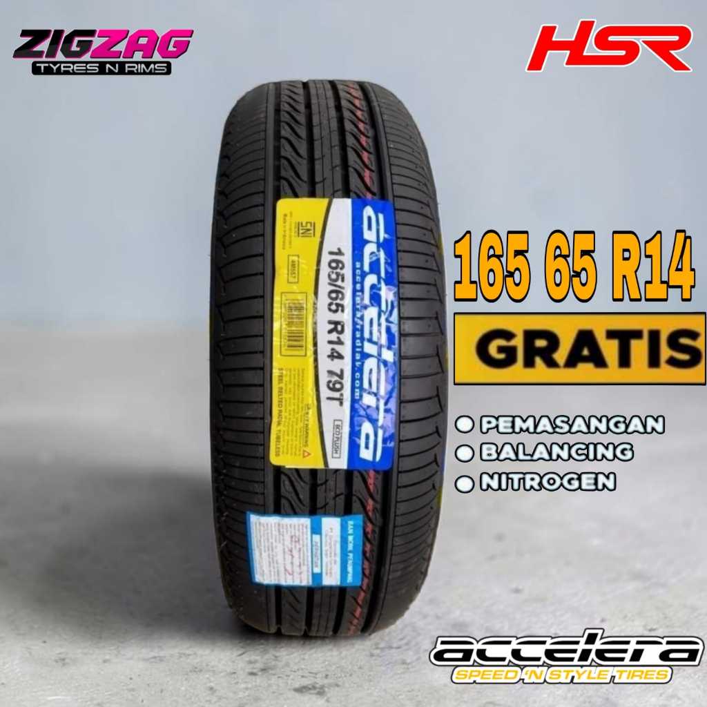 Ban Mobil Accelera Ukuran 165 65 R14 Type Eco Plush-BanTubles 165/65 Ring 14