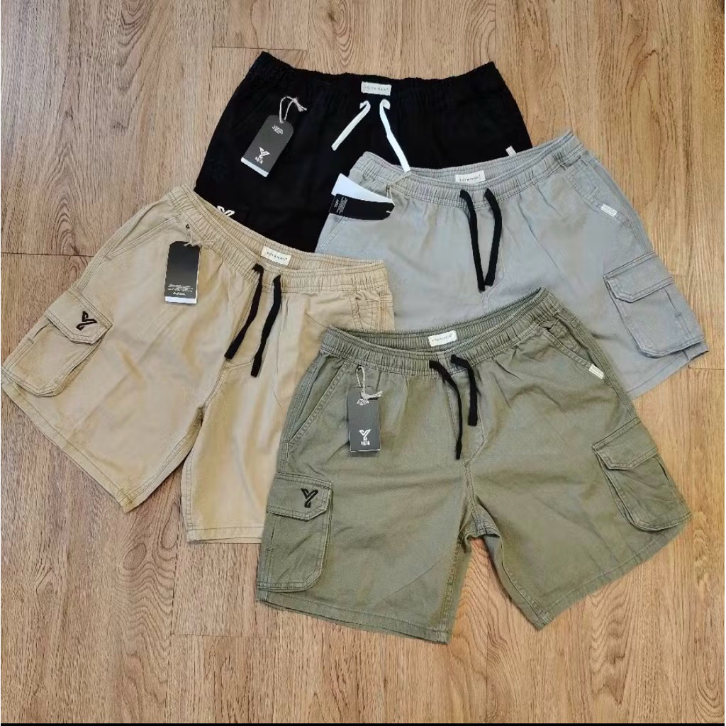 Yoyaman Celana Cargo Pendek Outdoor Pria Bahan Tuwill Garment