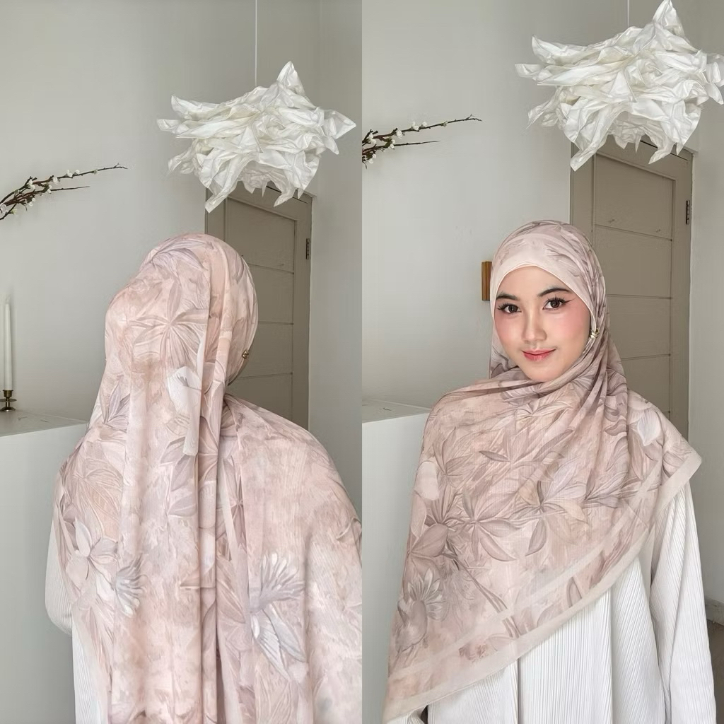 kyaraveil Pashmina printed ceruty / Pashmina motif / Pashmina Printed
