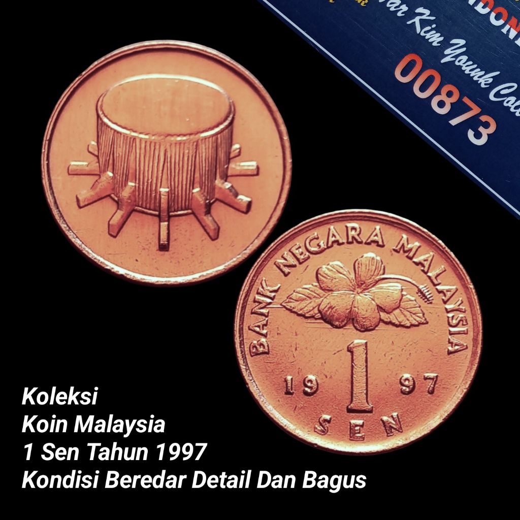UKA097Coin 1 Sen (MALAYSIA) Priode Ke=2 Thn 1997 Detail Bagus