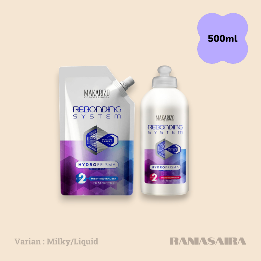 MAKARIZO Rebonding System Hydroprisma Neutralizer 500ml STEP 2 Smoothing Straight Straightening
