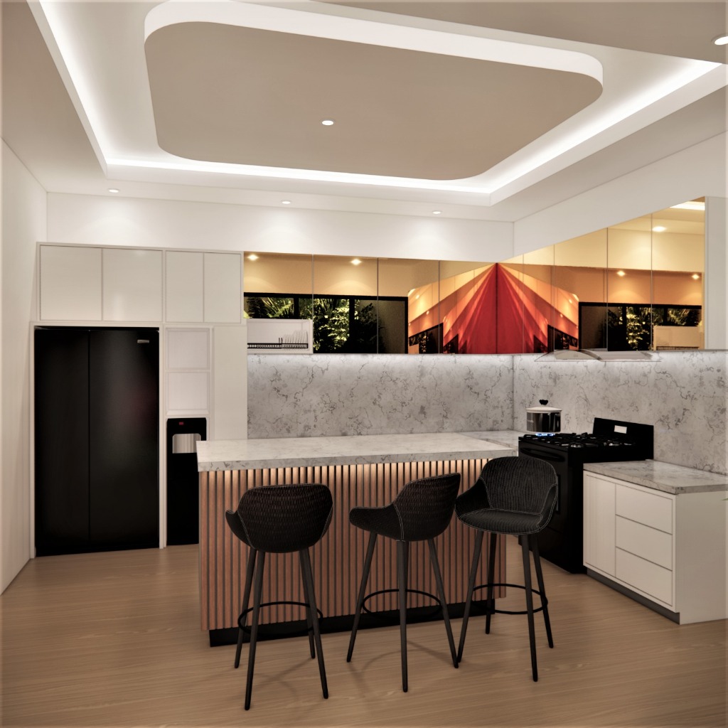 Exmud Living Kitchen set Minibar Meja Island Lemari Dapur Mr Max
