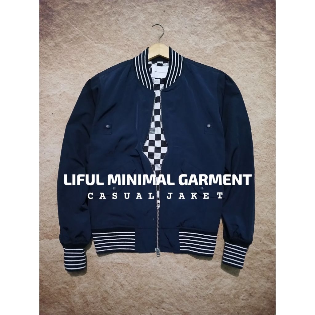 Jaket casual keren LIFUL MINIMAL GARMEN bekas murah