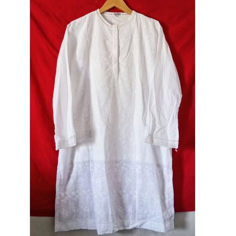 Tunik putih Bordir