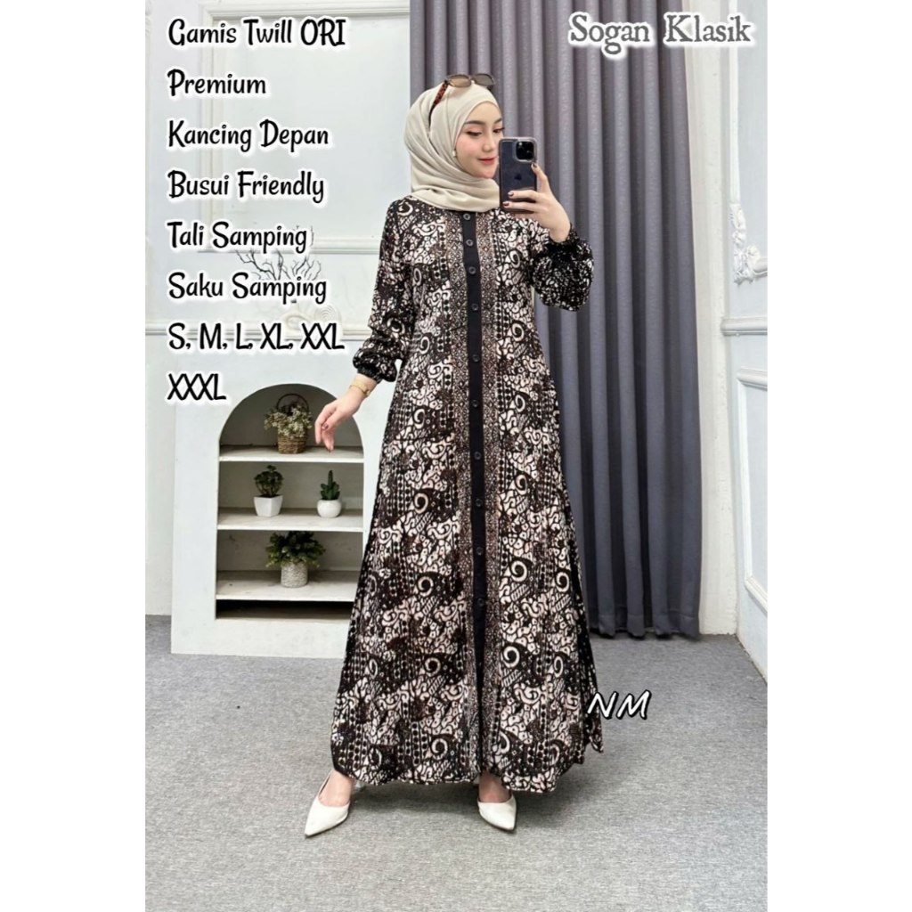 GNM 2- GAMIS TWILL ORI SMK | GAMIS TWILL ORI LD 95-130 | GAMIS TWILL SIZE S-XXXL | GAMIS TWILL PREMI