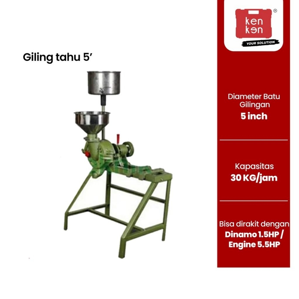 Mesin Giling Tahu 5 inch-Mesin penggiling Tahu Mesin Penggiling Kedelai