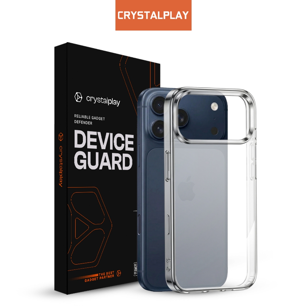 CrystalPlay Armour Military Case iPhone Clear Akrilik Bening Anti Kuning Shockproof Premium iPhone