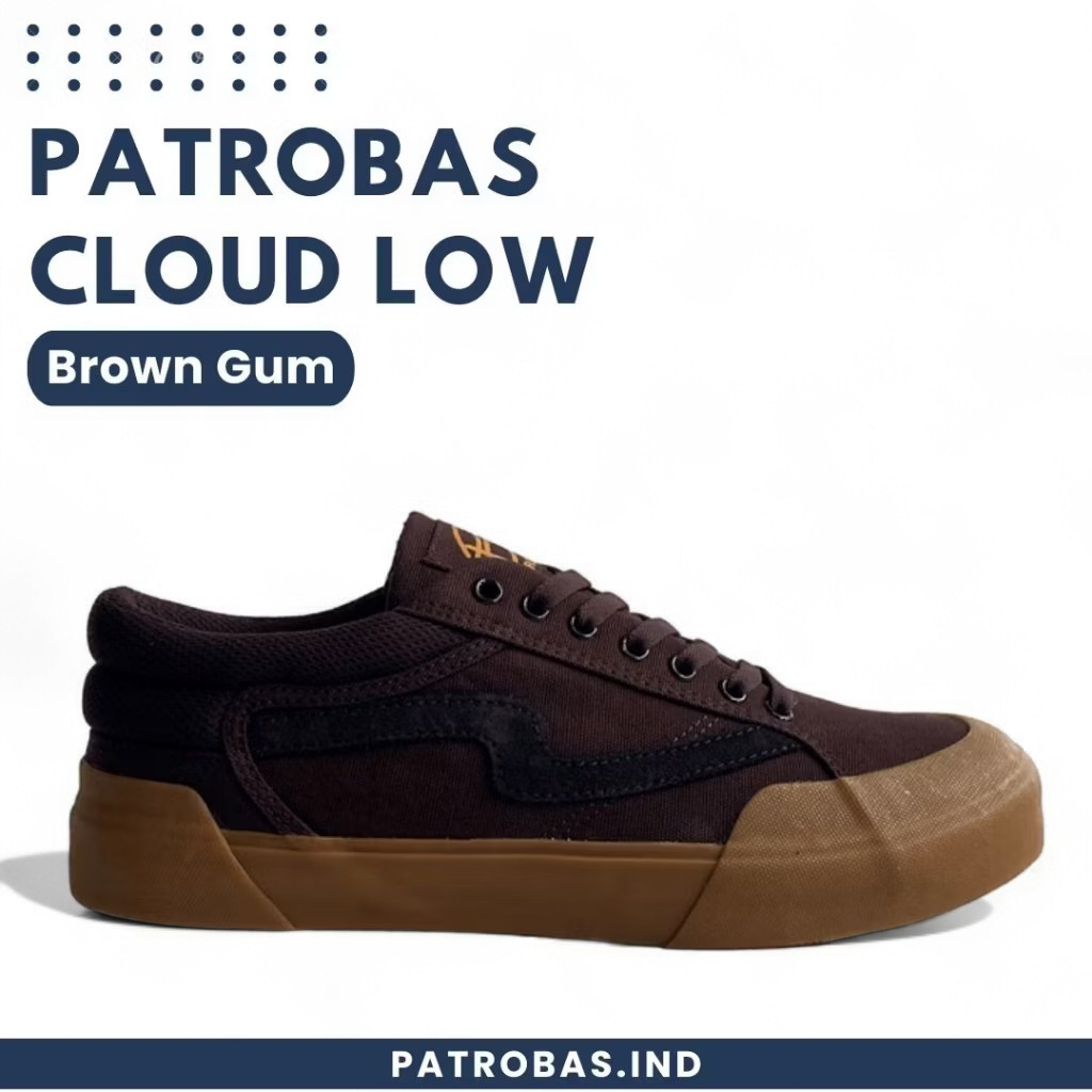 Patrobas Cloud Low Brown Gum Original Sepatu Patrobas Petrobas Coklat Gum