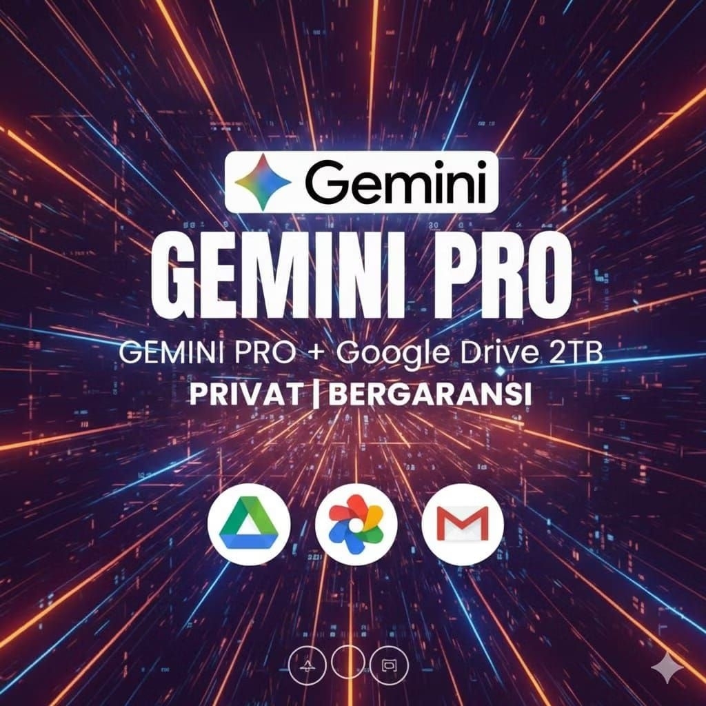 (Upgrade) Google Drive, Photo,Gmail, Gemini Pro Storage 2TB BERGARANSI