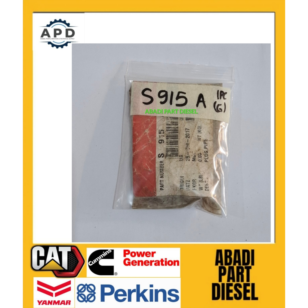 S915-A / S915A PLUG PIPE GENUINE CUMMINS