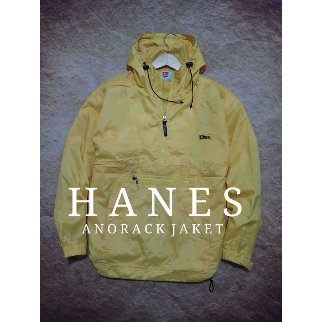 jaket anorak HANES bahan adem recomend