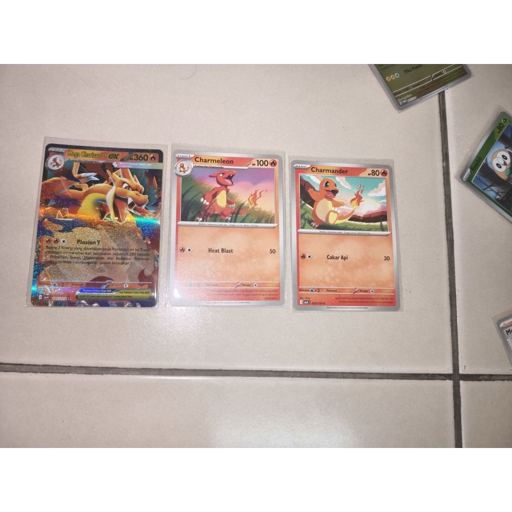 Charizard Mega Y Ex RR 1 set evolusi