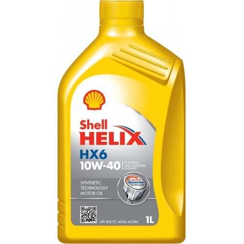 SHELL HX6 Pengganti HX7 OLI SHELL HELIX HX6 Shell HX6 LABEL BARCODE HOLOGRAM 10w-40 1L UNTUK MOTOR S