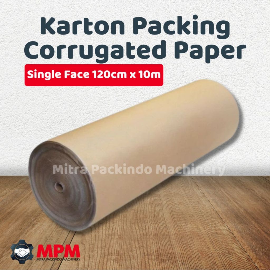 Karton Roll Packing EKSPEDISI Single Face 120x10 Kardus Packing 120cm x 10m