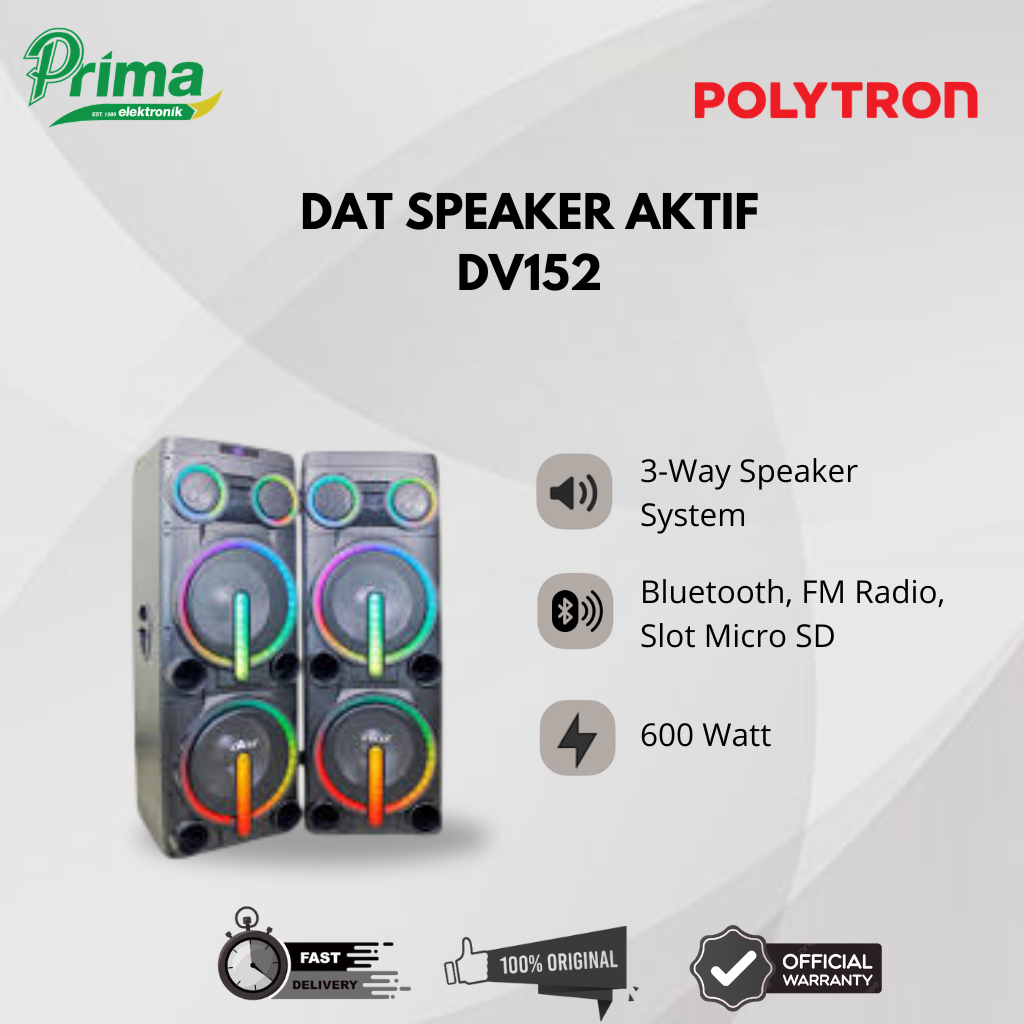 DAT DV152 SPEAKER AKTIF GARANSI NEW