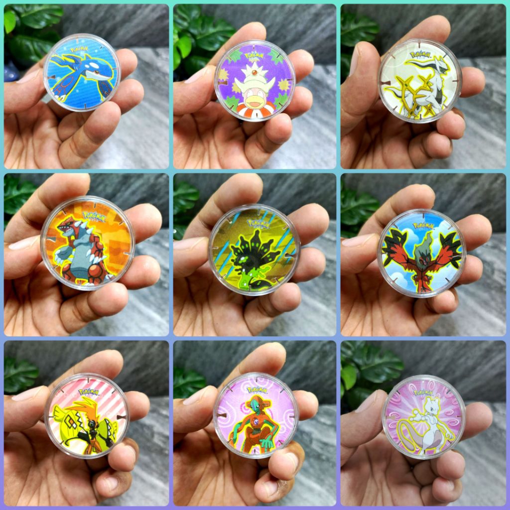 tazos pokemon coin original bebas pilih | dapat kapsul coin