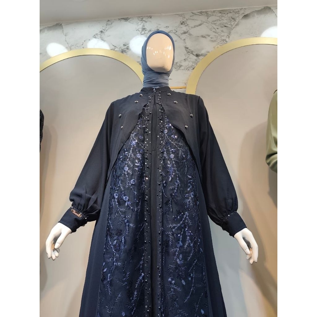 Hilwah Dress Gamis Pesta Mewah premium Hamidah Butik