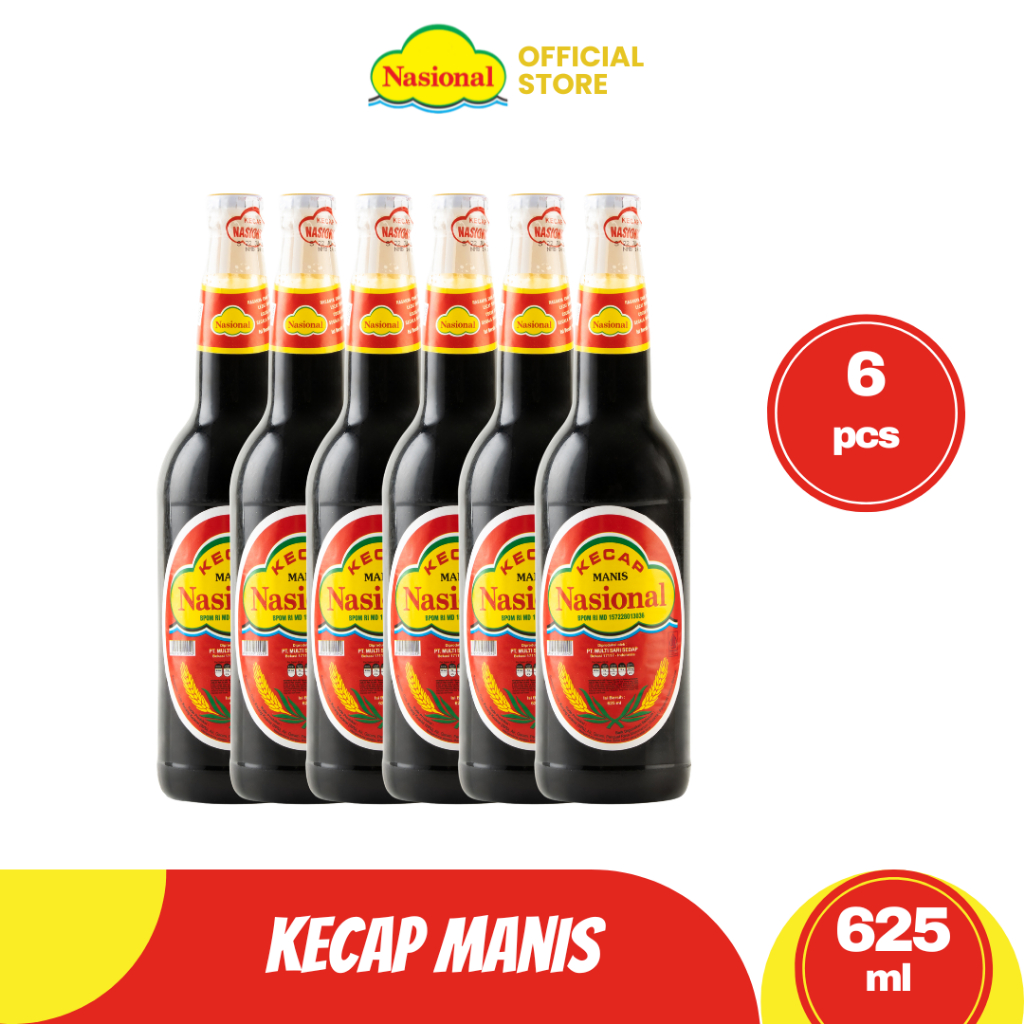 Nasional Kecap Manis 625 ml - 6 Pcs