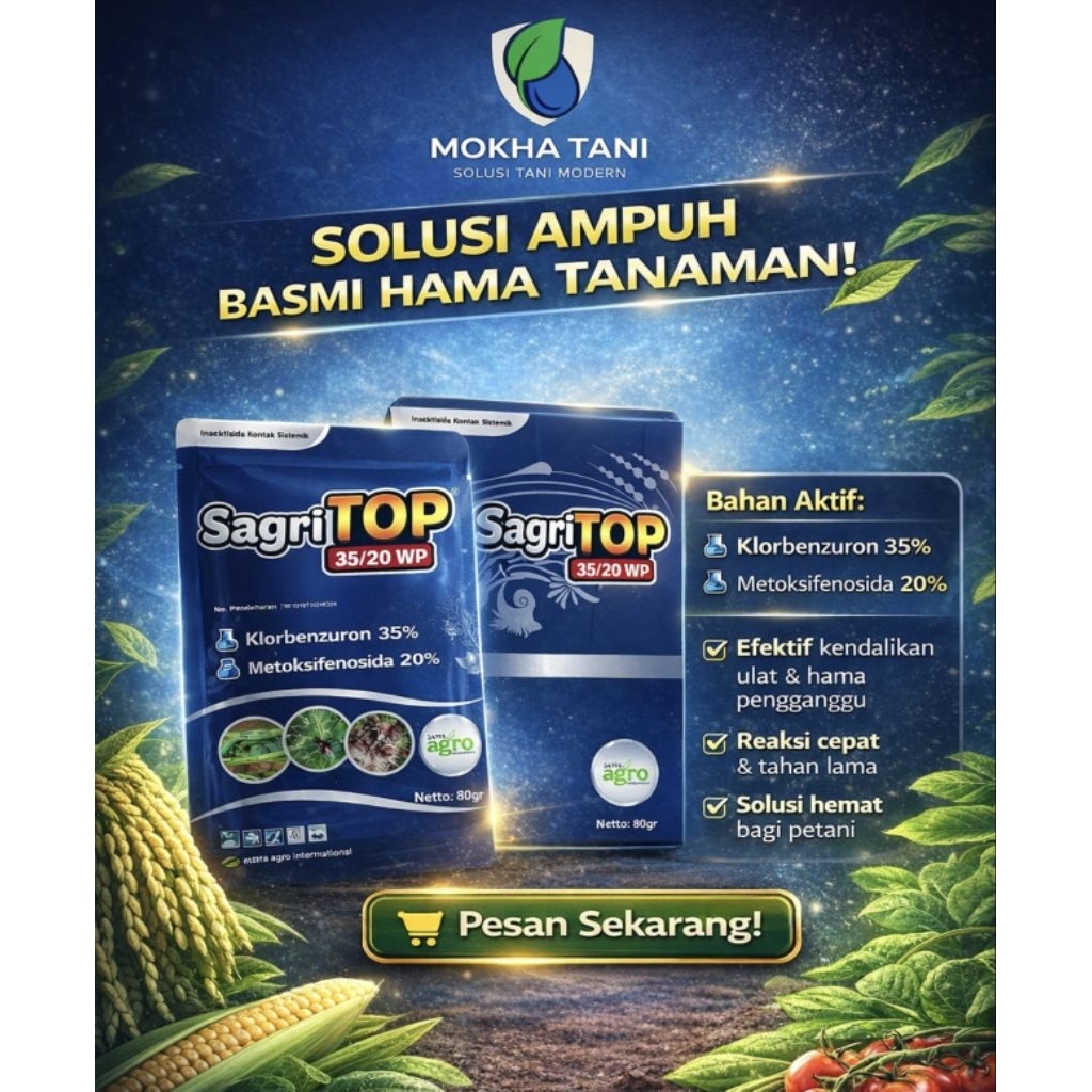 Insektisida SagriTop 80 gram (100 % ORIGINAL)