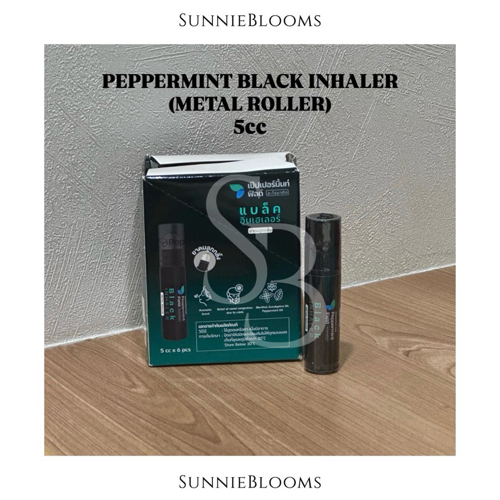 [METAL ROLLER] PEPPERMINT BLACK INHALER THAILAND