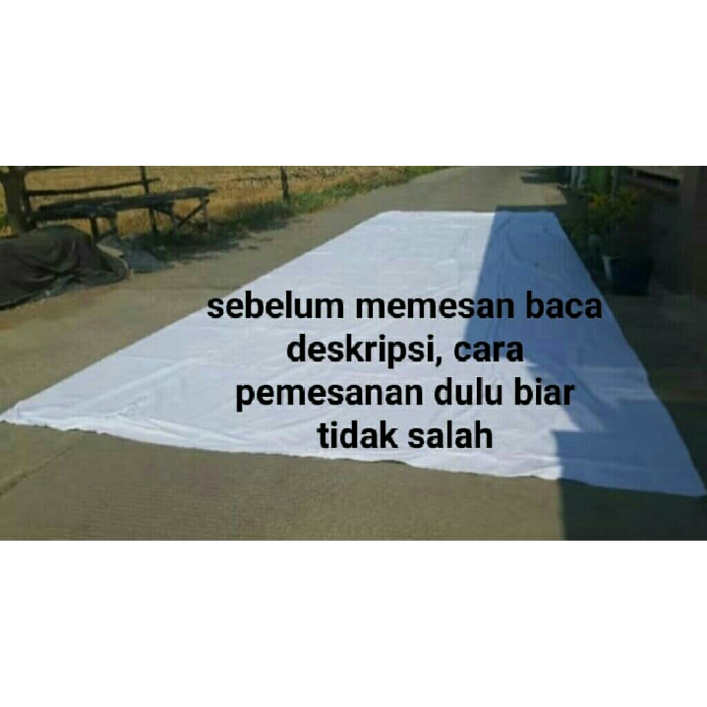 Banner - MMT Putih Polos Tangan Pertama