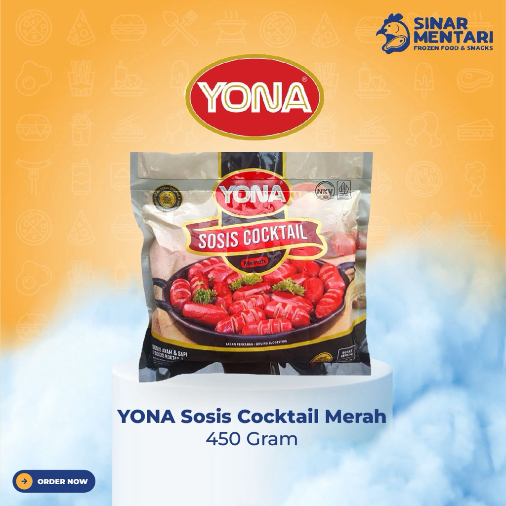 YONA Sosis Beef Merah Kecil Cocktail / sosis hotel 450 gram
