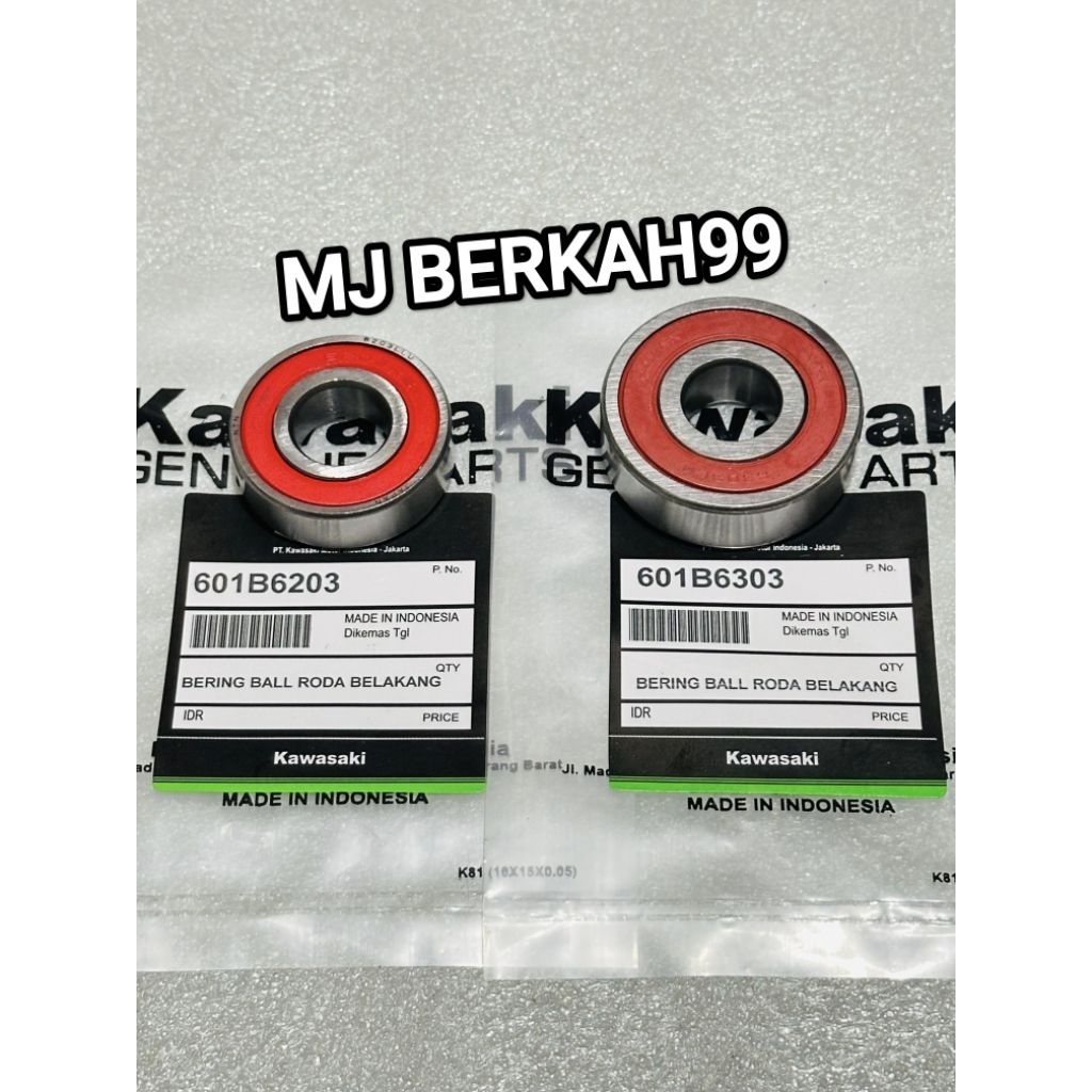 Bearing laher Roda Belakang kanan kiri 6303uu+6203uu Kawasaki Ninja 250 fi old Ninja 250 fi New Ninj