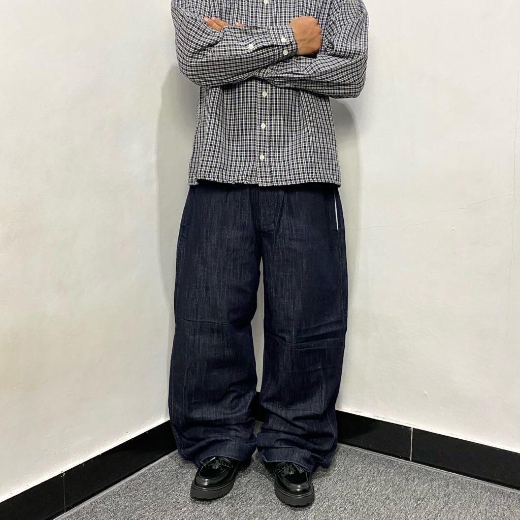 Polyteru Baggy dark blue jeans