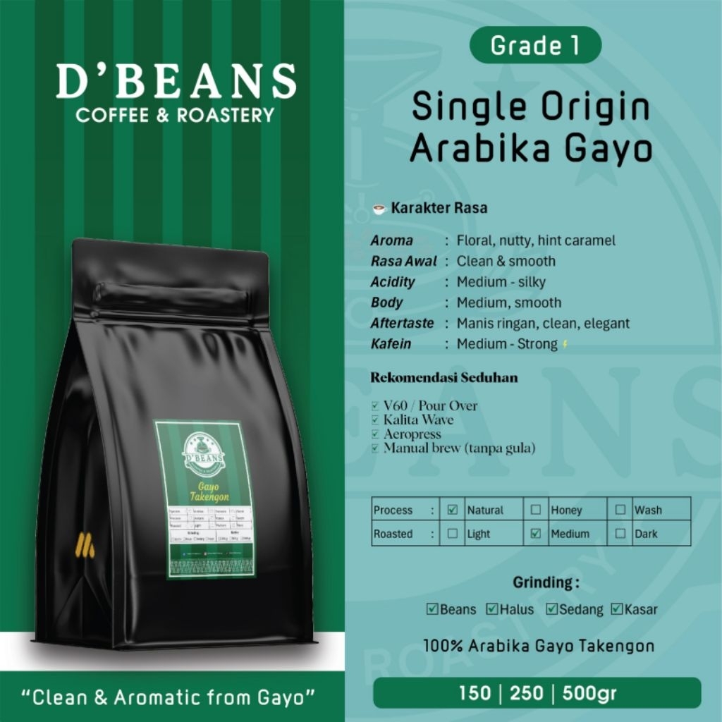Arabika Aceh Gayo Takengon 1 kg