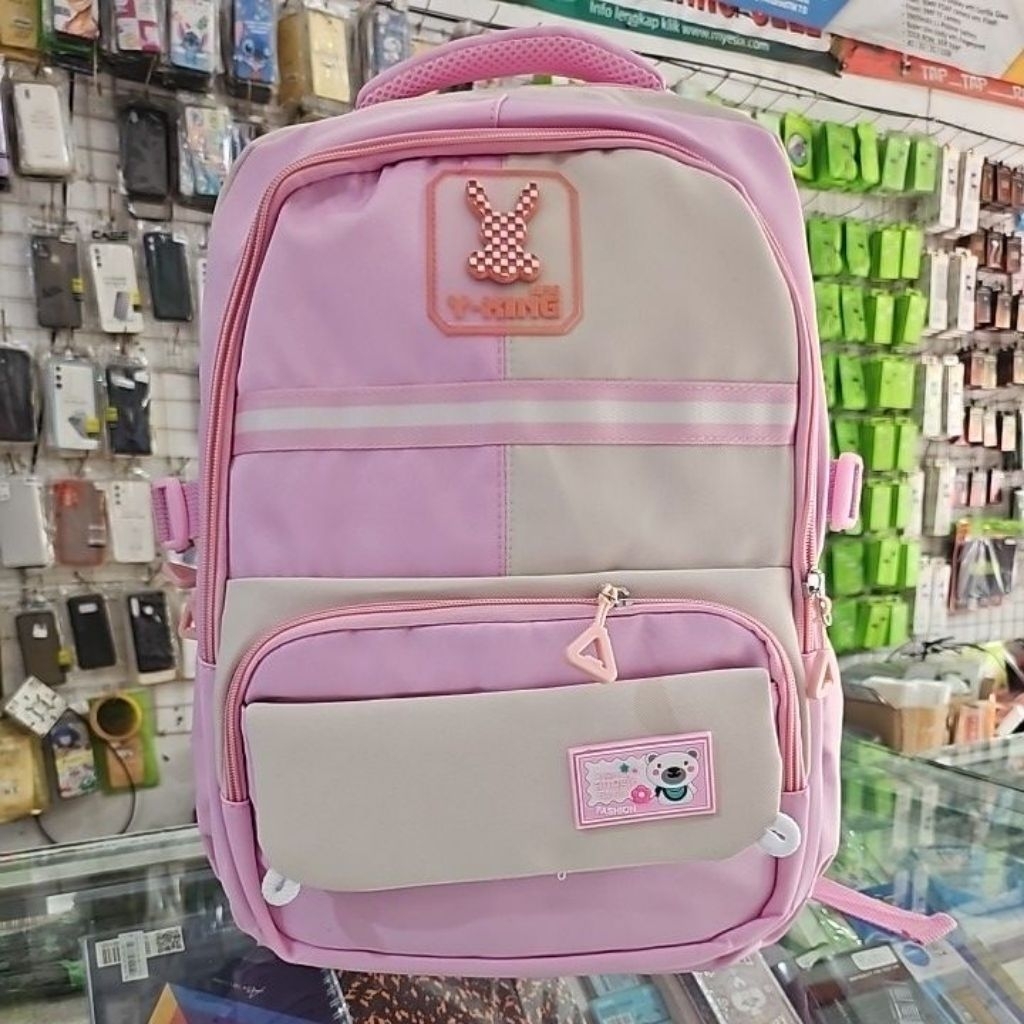 TAS RANSEL ANAK CEWE ALTOGIRL ORIGINAL 75911 PINK