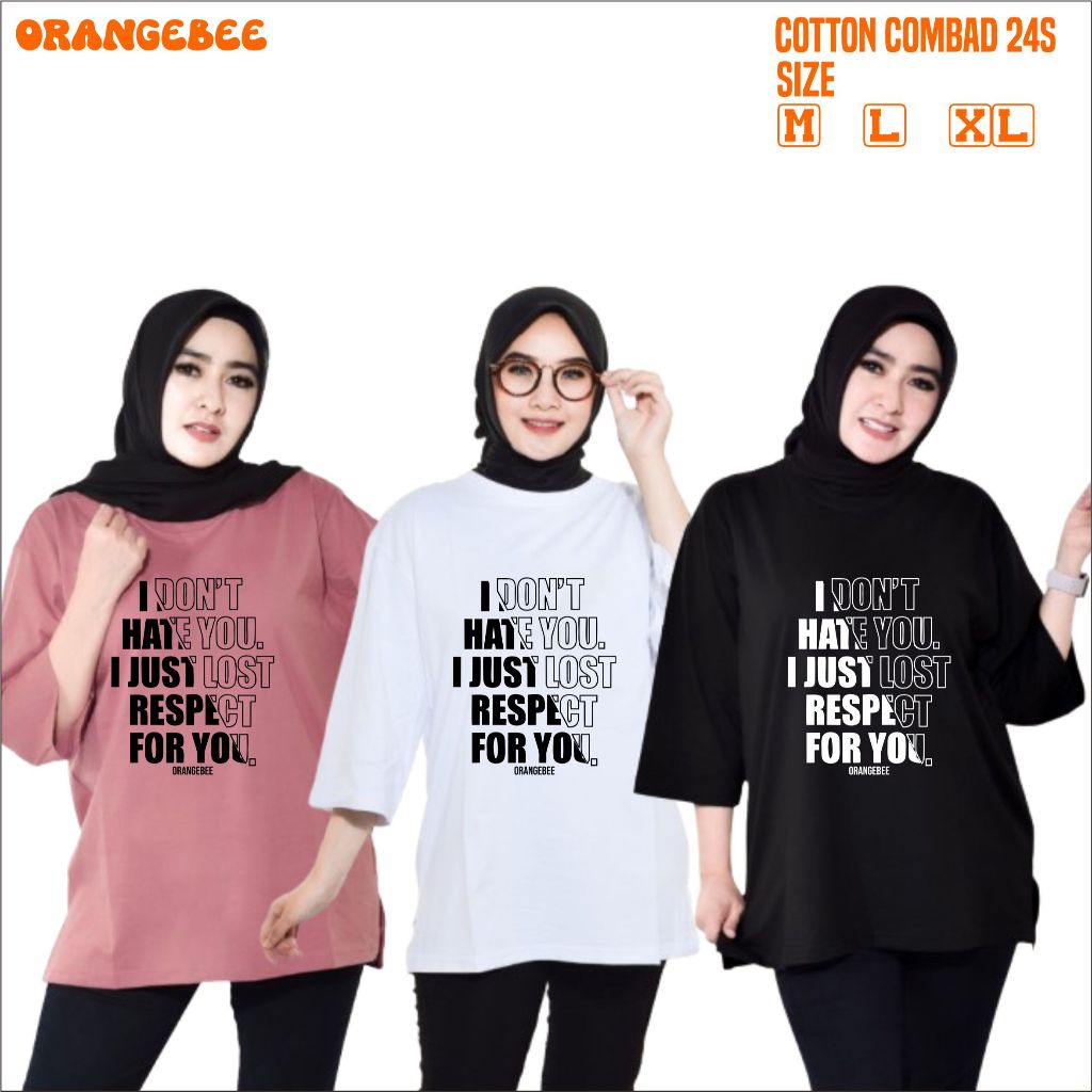 Kaos Oversize Wanita/Kaos Wanita/kaos cewek/Oversize/Atasan Wanita/OrangeBee