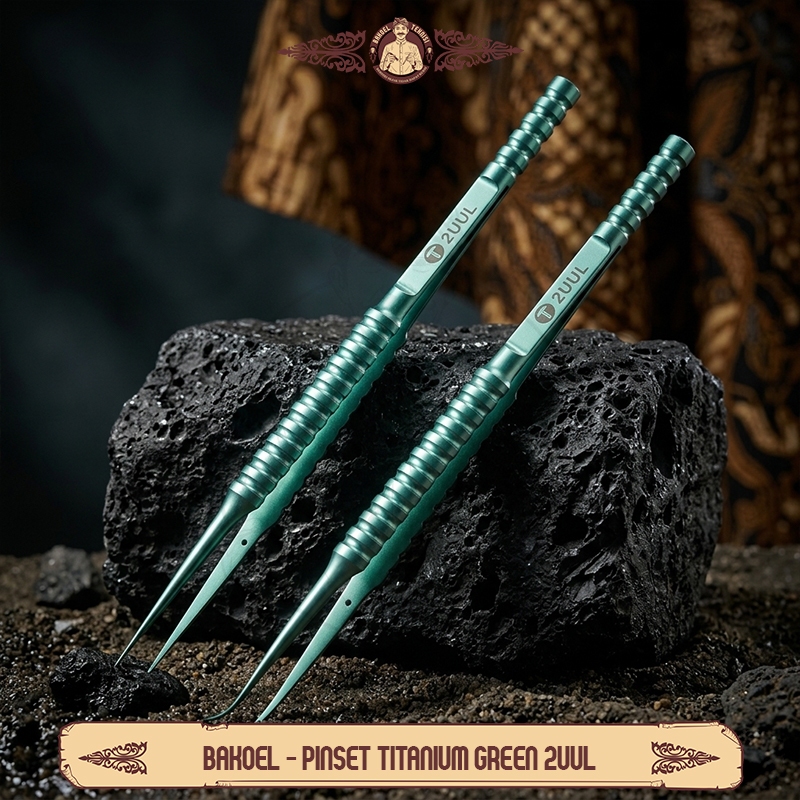 BAKOEL - Pinset Titanium Green For 2UUL / Pinset 2UUL Titanium