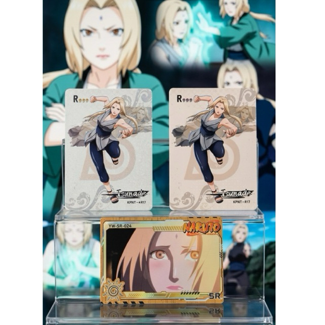 Set 3pcs CardMaster & Card CCG Naruto | Tsunade [R] [SR]