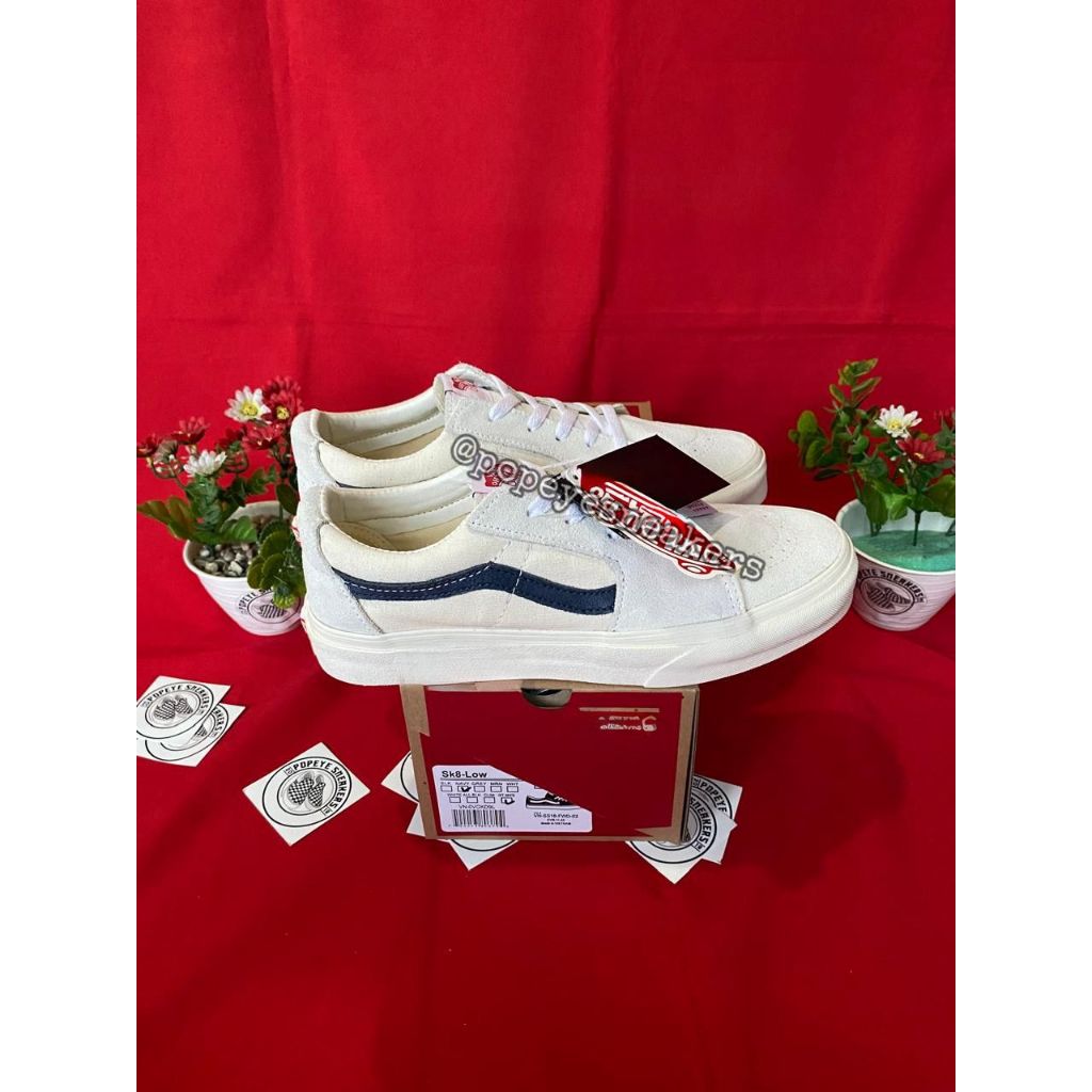 Sepatu Sk-8 Low Off White Navy
