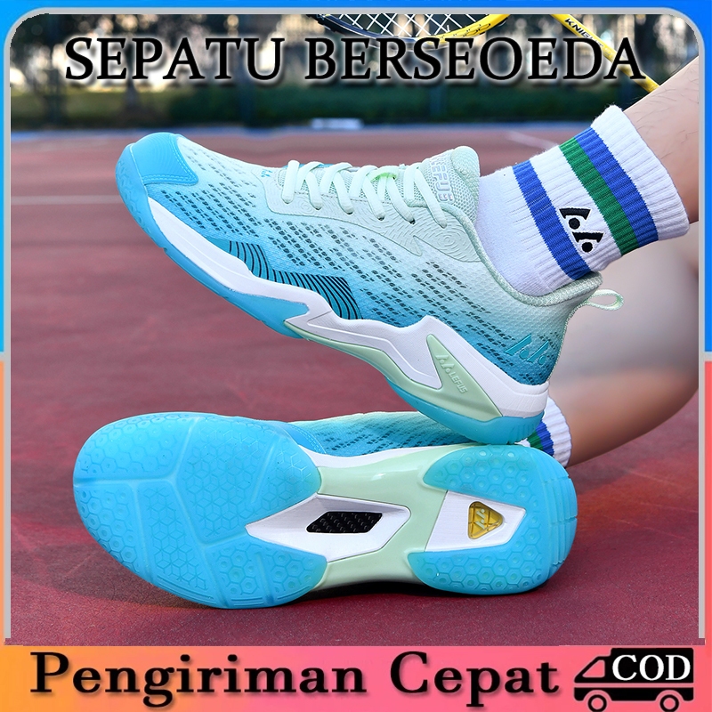 LEFUS Sepatu Badminton Unisex Sepatu Bulutangkis Power Cusion Aerus 3 Sepatu Bulutangkis Pria Sepatu