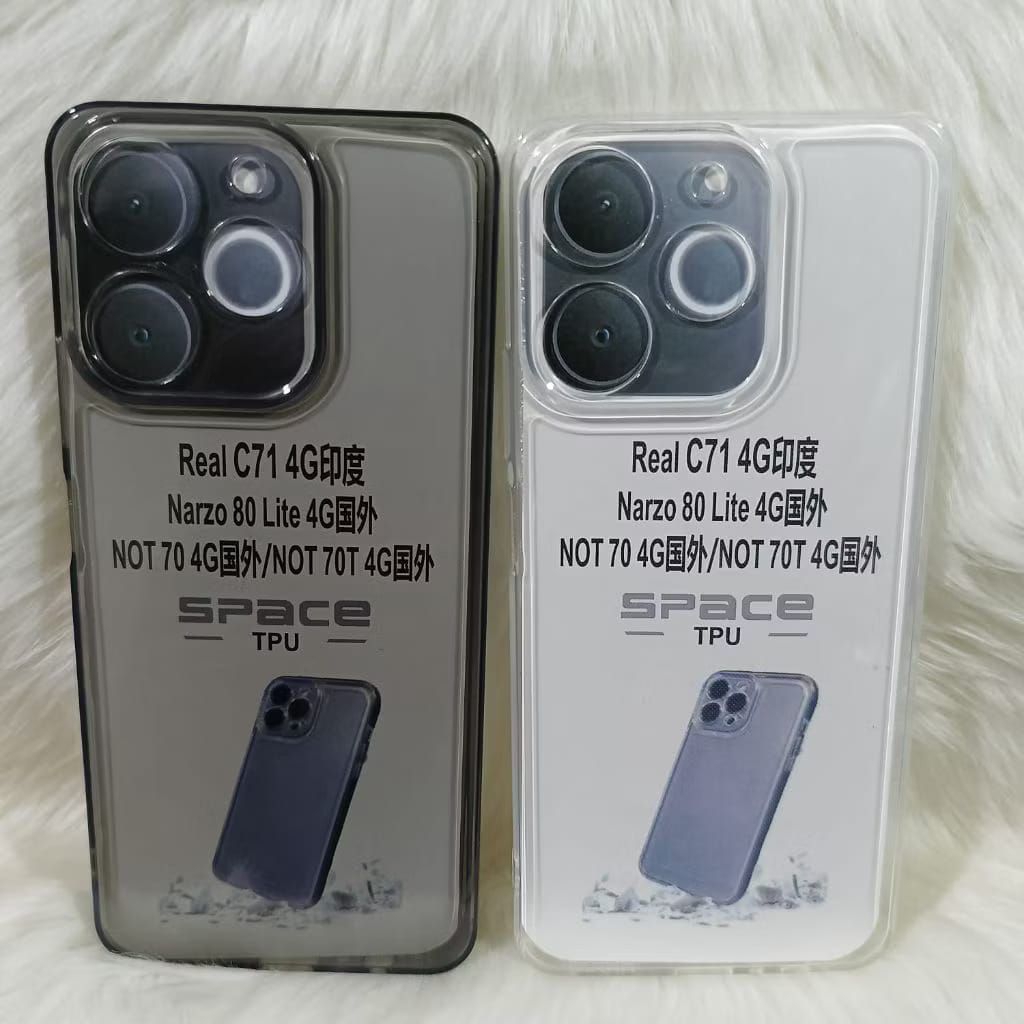 SoftCase Casing Realme C71 4G/Note 70 4G/Narzo 80 Lite/Not 70T Silikon Bening Transparan TPU Pelindu