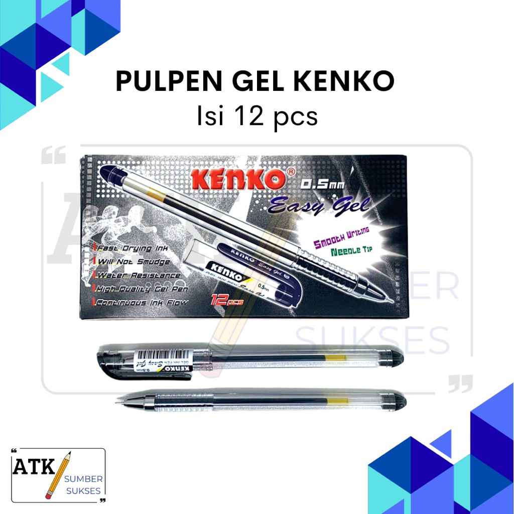 PULPEN GEL KENKO (1 KOTAK ISI 12 PCS)