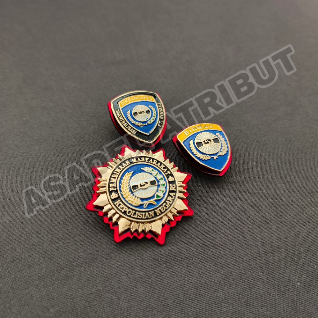 PIN BINMAS / RODA BINMAS / PIN DIKBANGSPES BINMAS / PIN BINMAS POLRI / RODA BINMAS POLRI / PIN DIKBA