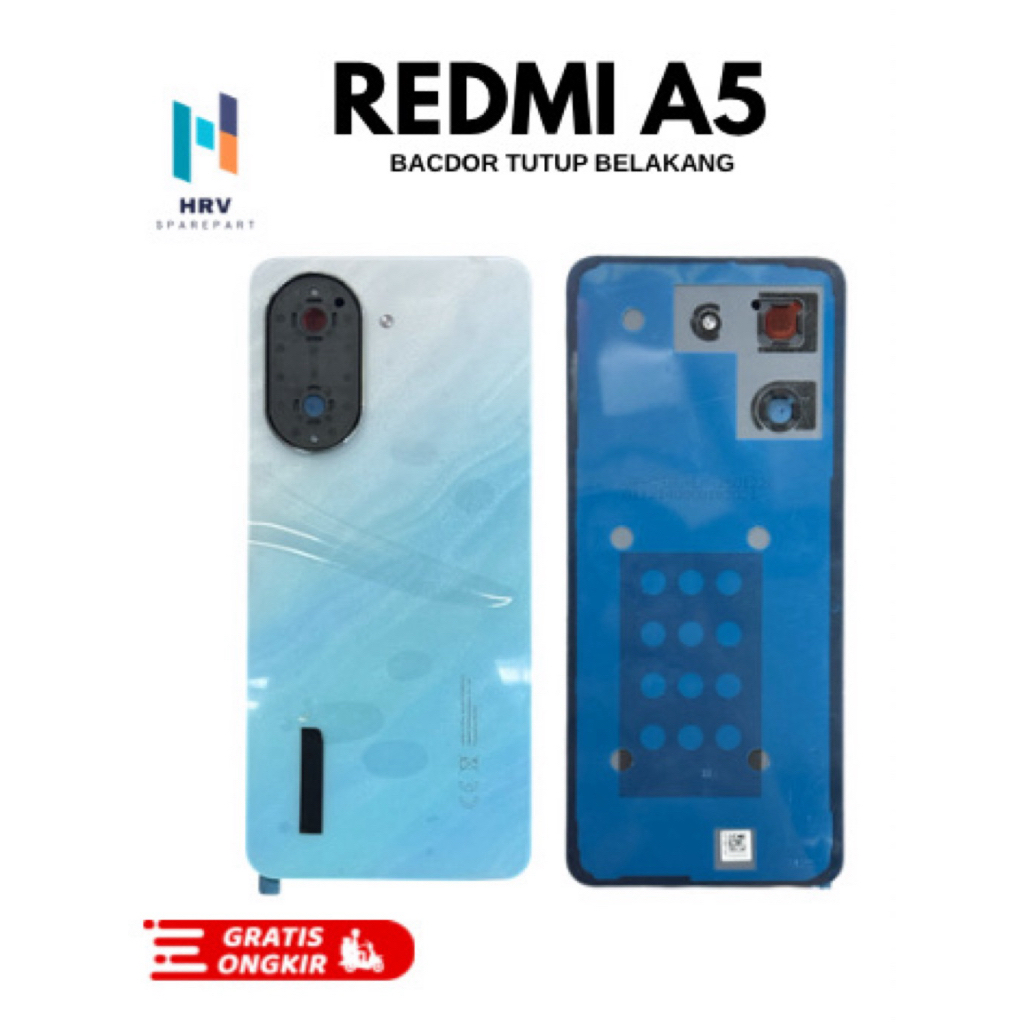 Backdor Redmi A5 Tutup Belakang Battery Cover Redmi A5 Housing Belakang Original Fullset Kaca Kamera