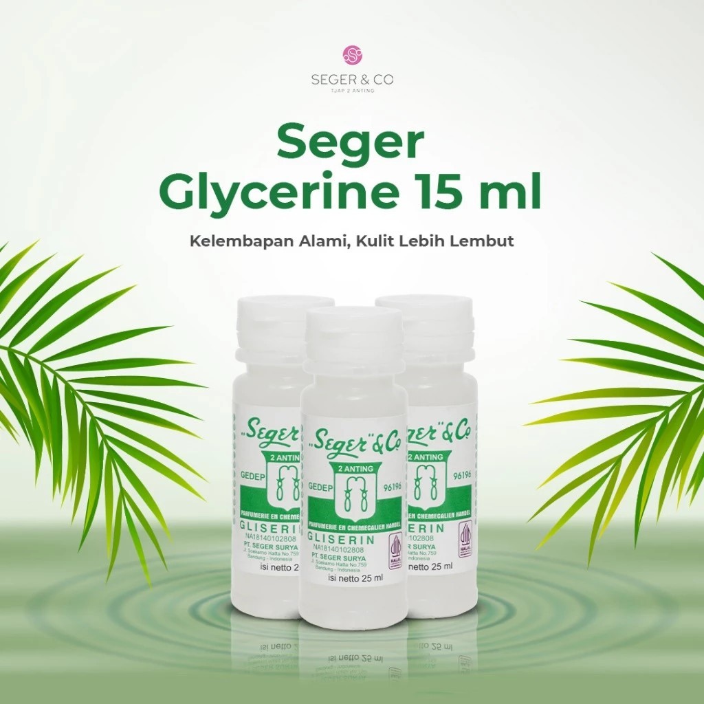 [Paket isi 3] Seger & Co Gliserin 25ml Pelembab Kulit Skin Treatment Untuk Kulit Kering dan Kaki Pec