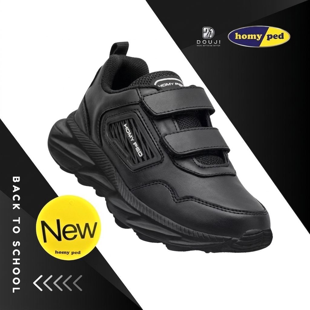 Homyped Chio 02 sepatu sekolah anak laki laki sd original branded