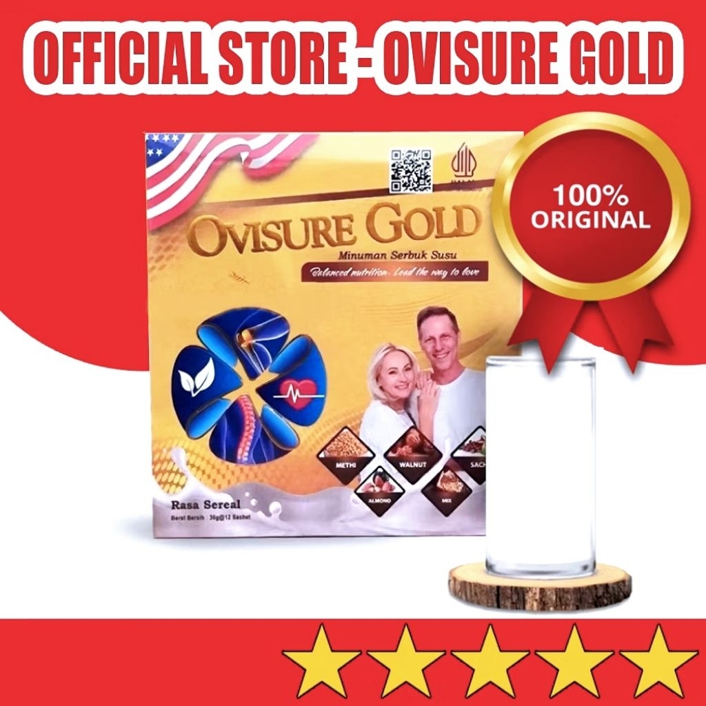 Susu Ovisure Gold Asli Original Susu Tulang dan Sendi Sehat Terbaik untuk Atasi Nyeri & Osteoporosis