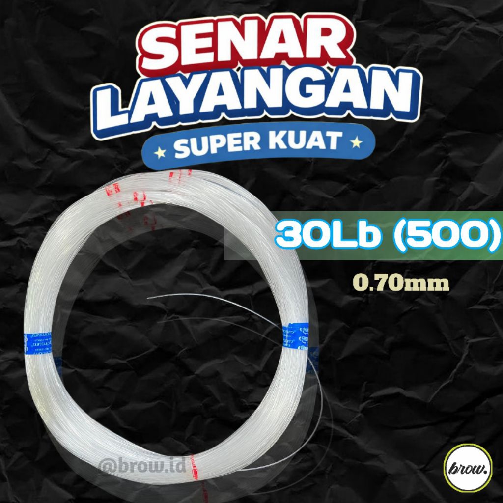 SENAR LAYANGAN GAPANGAN UK 500 SENAR BENING CAP IKAN ARWANA / KAKAP