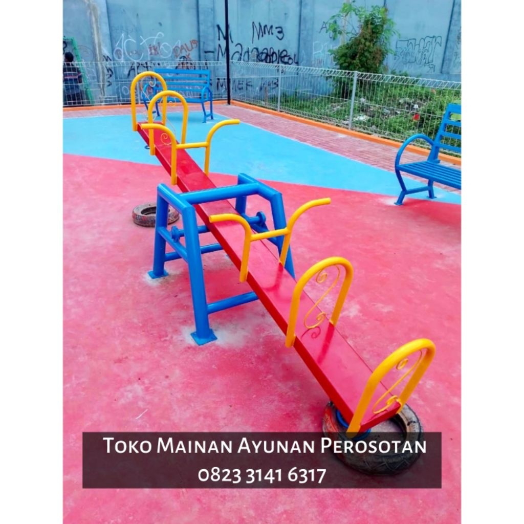 Jungkat - Jungkit - Jungkitan - Spring Rider - Playground Jungkat Jungkit - Playground Jungkitan - M