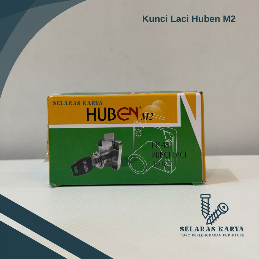 Kunci Laci Huben M-2 Isi 12 Pcs / Kunci Lemari Huben M-2 / Kunci Loker